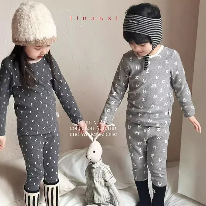 Autumn Winter Kids 2PCS Homewear Set BELLBELL Moon Print Baby Boys Tops+pants Suit Soft Toddler Infant Boys Loungewear Outfits