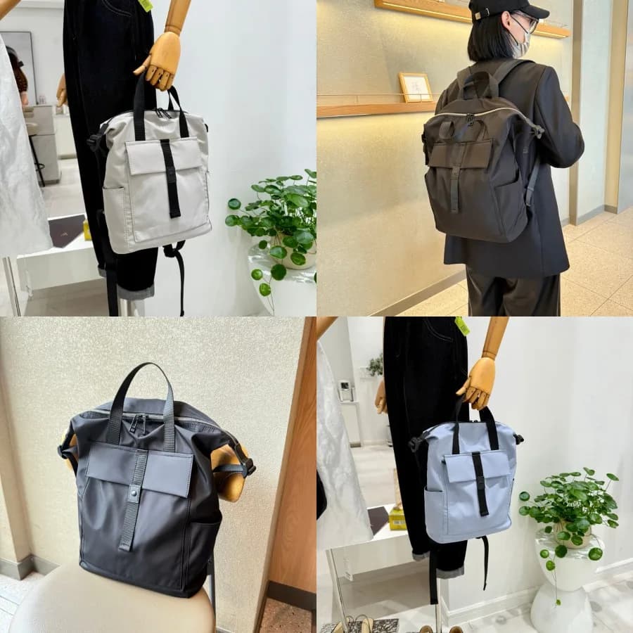 daNew Style da Simple Design Computer Backpack, Black Travel Backpack, Waterproof Nylon Travel Backpack, Lightweight and Coordinated With All