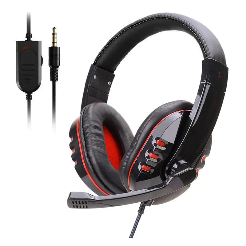 Cuffie da gioco 722, adatte per giochi su PC e chiamate, a doppia porta, ideali per lezioni online, cuffie e auricolari per computer.