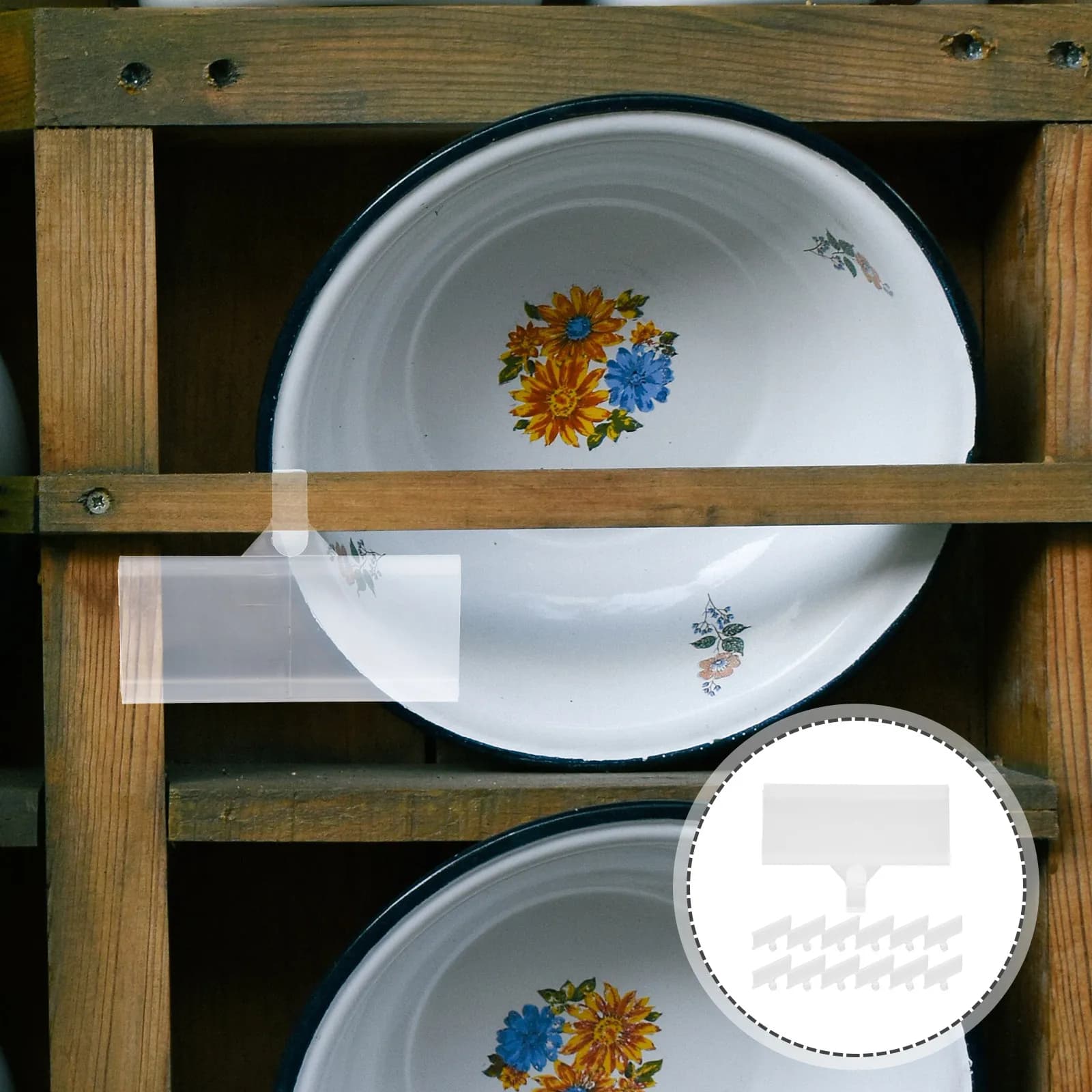 20 Pezzi Portaetichette in Plastica Robusta con Clip per Etichette da Scaffale, Organizzatore per Esposizione Etichette, Clip per Etichette da Cesto