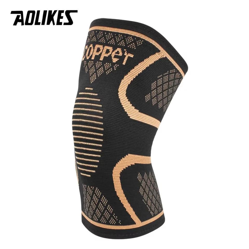 AOLIKES 1 PZ 1 PZ Ginocchiera in Rame per Supporto per il Dolore da Artrite-Ginocchio in Rame per Dolore al Ginocchio Manicotto di Compressione per Lo Sport