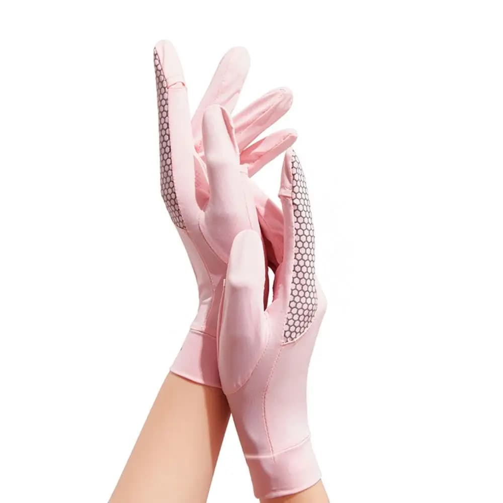Guanti Sottili in Seta Ghiaccio per Uomo e Donna, Elastici Antiscivolo, Traspiranti, Touch Screen, Protezione Solare per Esterni