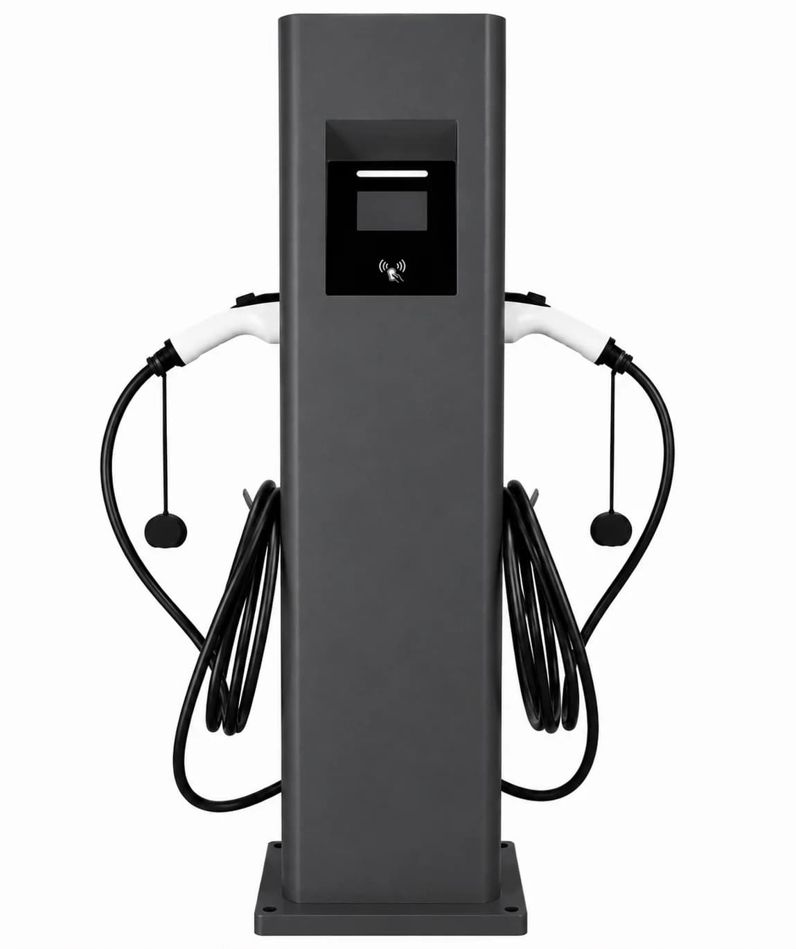 Double Plug Floorstand OEM Commercial OCPP1.6 Dual 22 KW Gun Type2 GBT 2*22kW AC EV Fast Charging Station IP54 Car Charger Pile