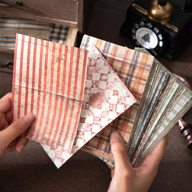 30 sheet Creative Scrapbook Vintage Materials Paper Combo Kit DIY Junk Journal Collage Photo Album Retro Art paper