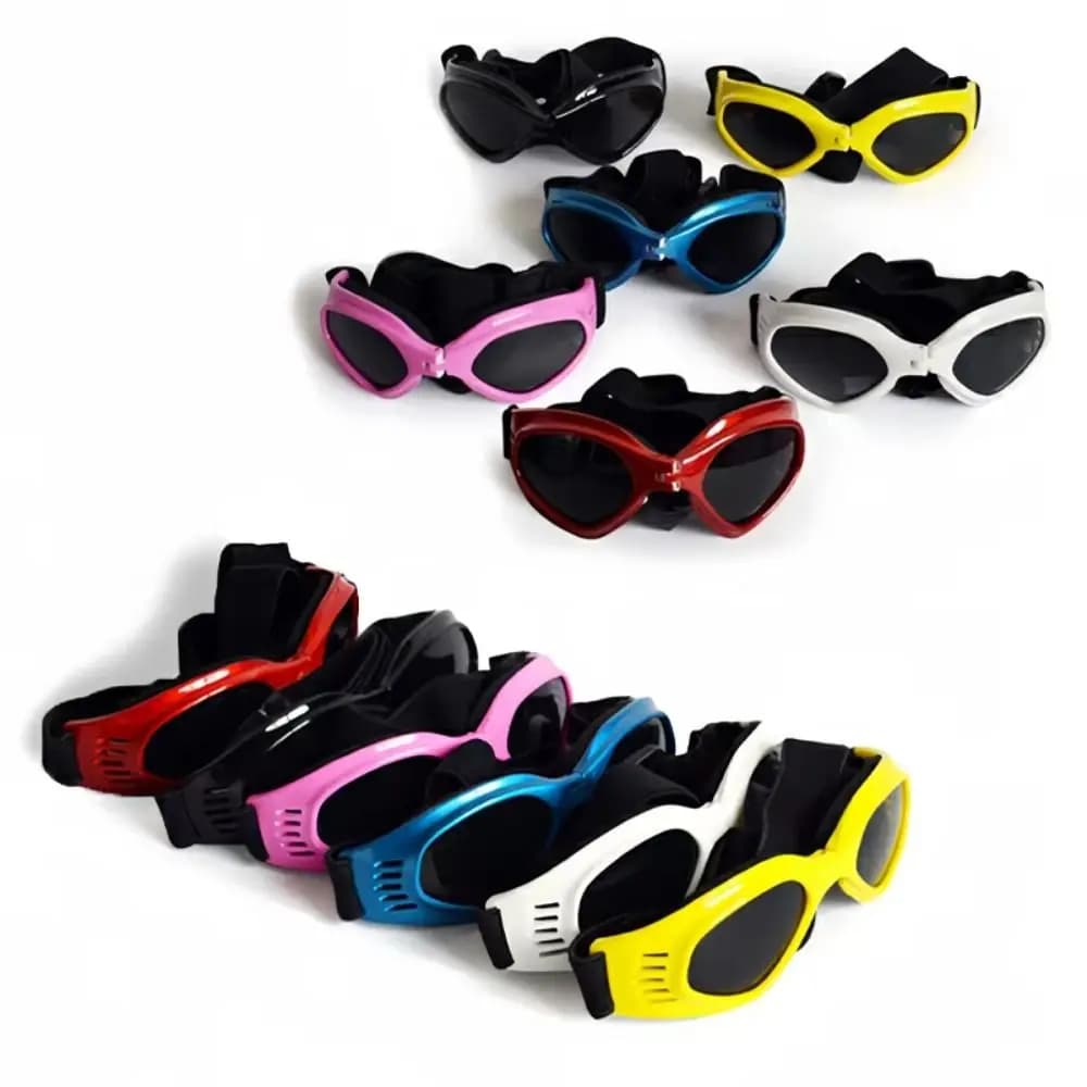 Fashion Foldable Pet Sunglasses Adjustable Clear Vision Dogs Goggles Elastic Eye Protective Dog Eyewear Pet Grooming