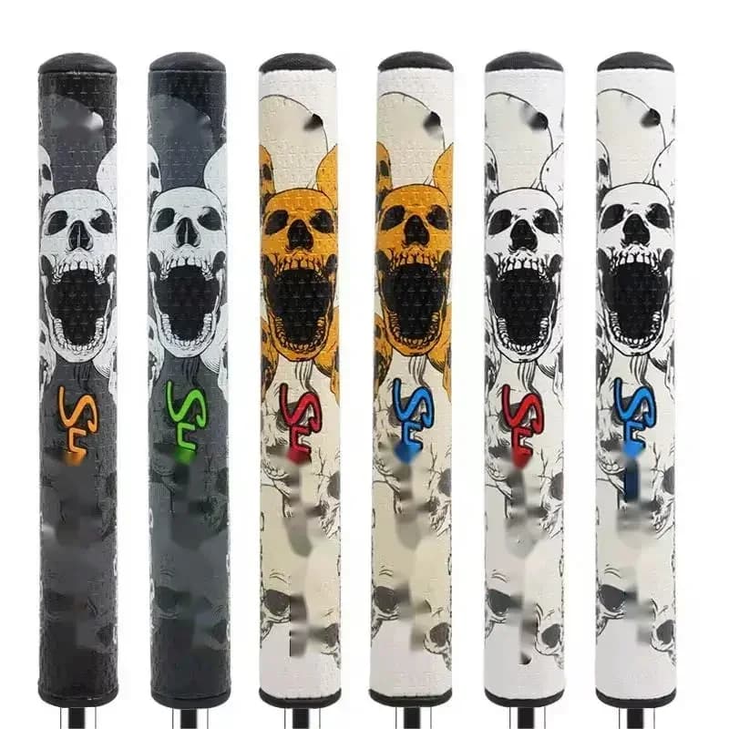 Nuovi colori Manopole per putter da golf Teschio 2.0/3.0/5.0 Manopole senza contrappeso Stampa Golf Club Putter Grip PU antiscivolo Resistente all'usura