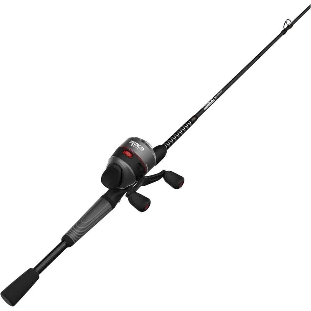Canna da pesca Spincast in E-Glass resistente con impugnatura confortevole e mulinello Quickset Anti-Reverse