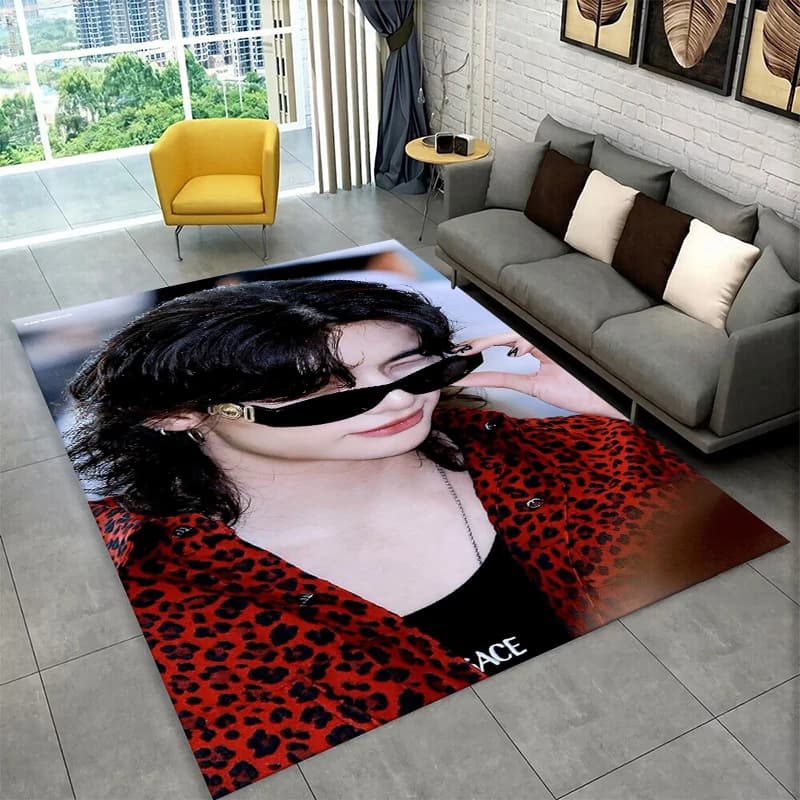 Kpop Hyunjin Stray Kids Music star Carpet Rug for Playroom Bedroom Living Room Sofa Home Decor,kid Area Rug Non-slip Floor Mat