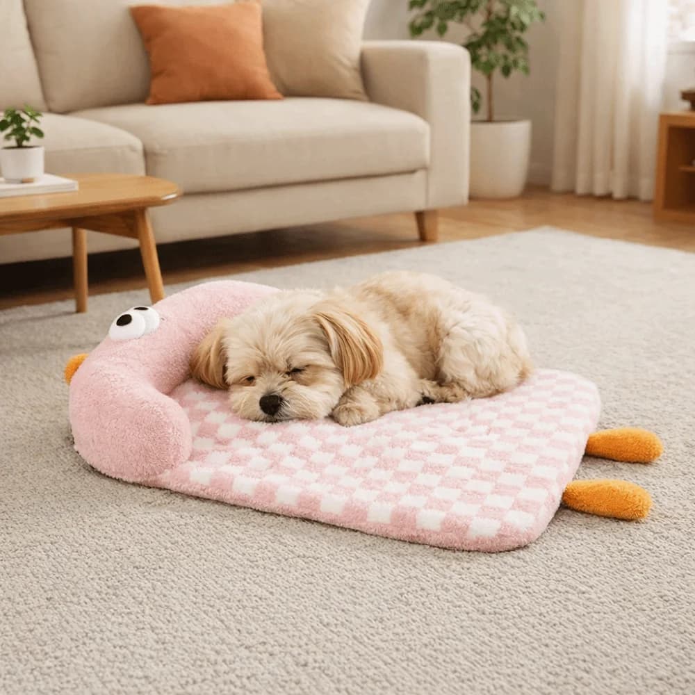 Cuscino per Cuccia Animali Domestici, Tappetino Caldo per Gatti, Cuscino Design Antiscivolo, Letto Divano per Cani, Tappetino Rimovibile a Quadri per Cuccia Cani, Autunno Inverno