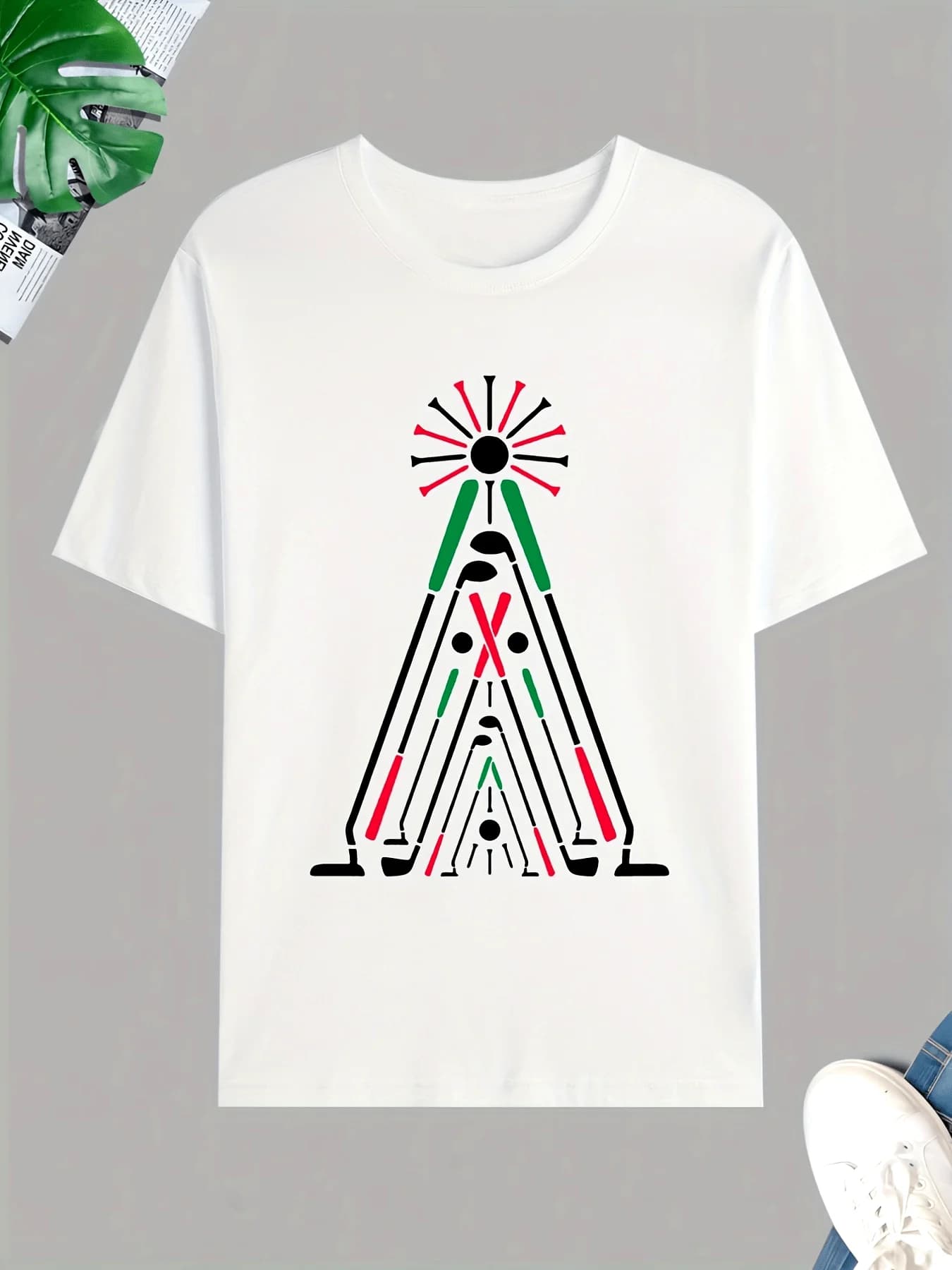 Mazze da golf e magliette Stampa T-shirt da uomo T-shirt casual a maniche corte per l'estate Primavera Autunno Top come regali