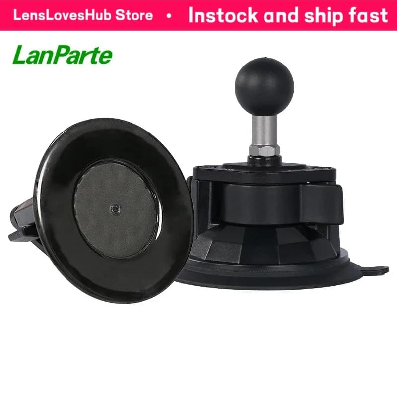 Supporto a ventosa adesivo Lanparte Heavy Duty con foro filettato da 1/4, supporto a ventosa per auto, accessori