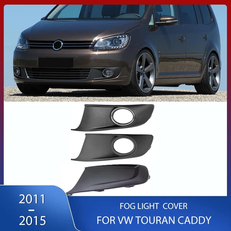 Paraurti anteriore Lampada Della Nebbia Griglia di Copertura Della Luce di Nebbia Griglia Per Volkswagen VW Touran Caddy 2011 2012 2013 2014 2015 1T0853665P 1T0853666T