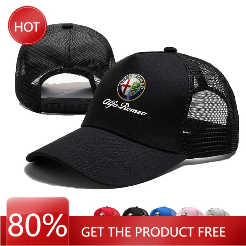 Hub Caps For Alfa Romeo Car Duck Tongue Cap 3D Hat Motorcycle Racing Baseball Cap Hat Adjustable Casual Trucket Hat Hip Hop Shad