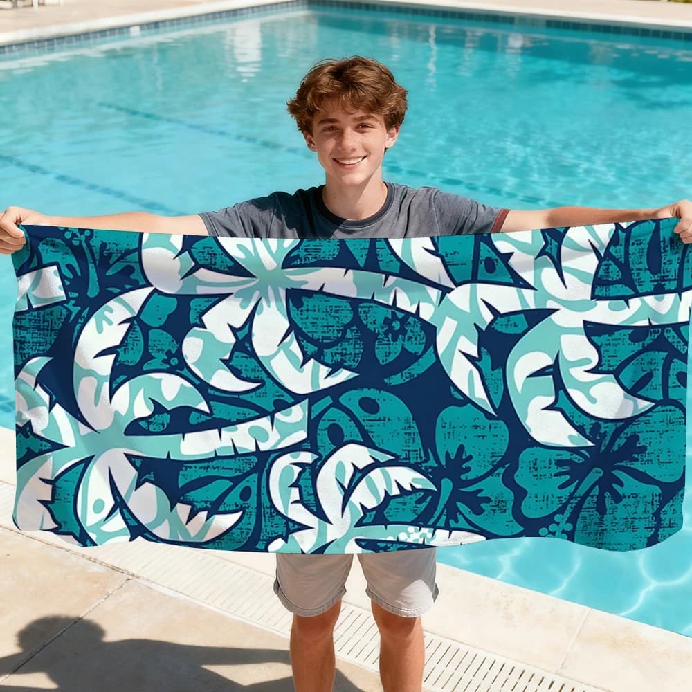 Asciugamani da bagno con piante tropicali Kawaii, asciugamani da spiaggia per il corpo, sauna, viaggi, spa, accessori da bagno, spiaggia, campeggio, picnic