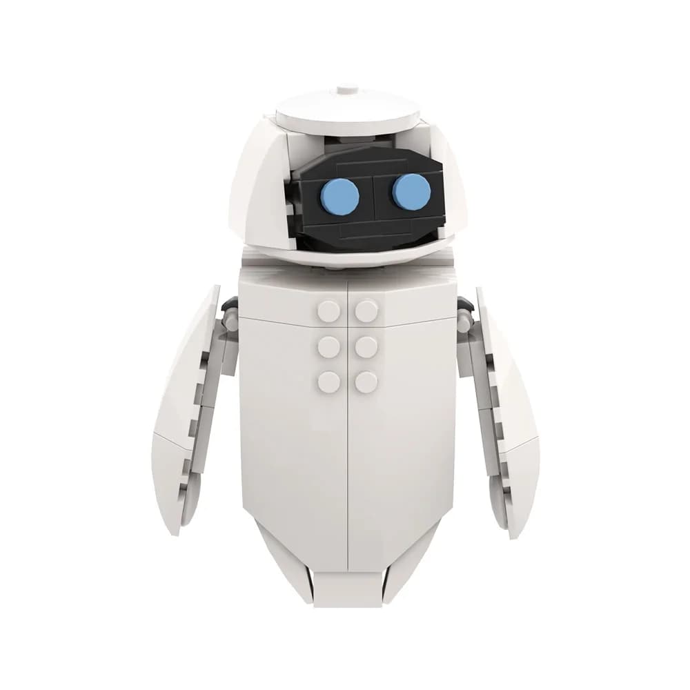 Gobricks MOC Movie Robot Eve Bricks Modello Robot Intelligente Bianco Brickheadz Mattoncini da Costruzione Giocattoli Assemblabili Regali Fai da Te per Bambini