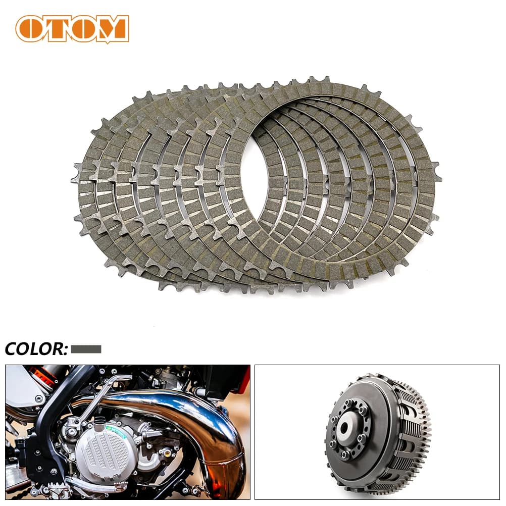OTOM 8 Pz/lotto Frizione Motore Piastra di Attrito Rivestimento In Ferro Disco Per KTM EXC SX XCW TC TE TX EC EX MC 250 300 Accessori Moto