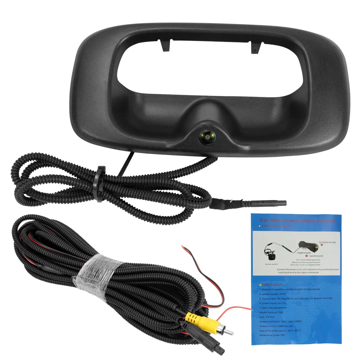 Rear door handle reverse camera replacement, compatible with 1999-2006 Chevrolet Silverado GMC Sierra 1500 2500 3500