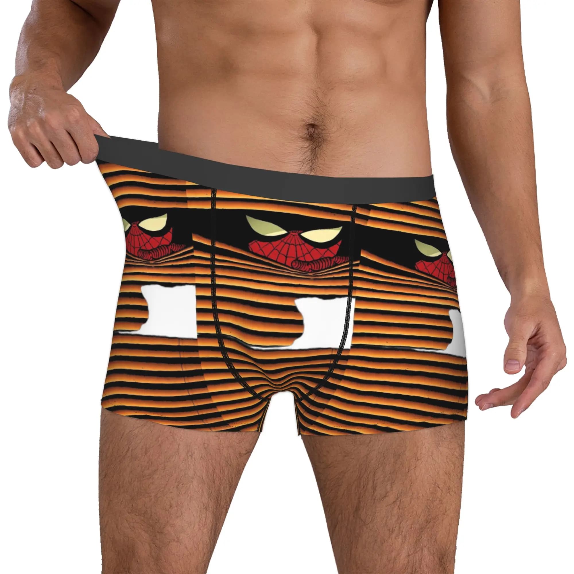 Slip boxer elasticizzati da uomo personalizzati con stampa S-Spider Man