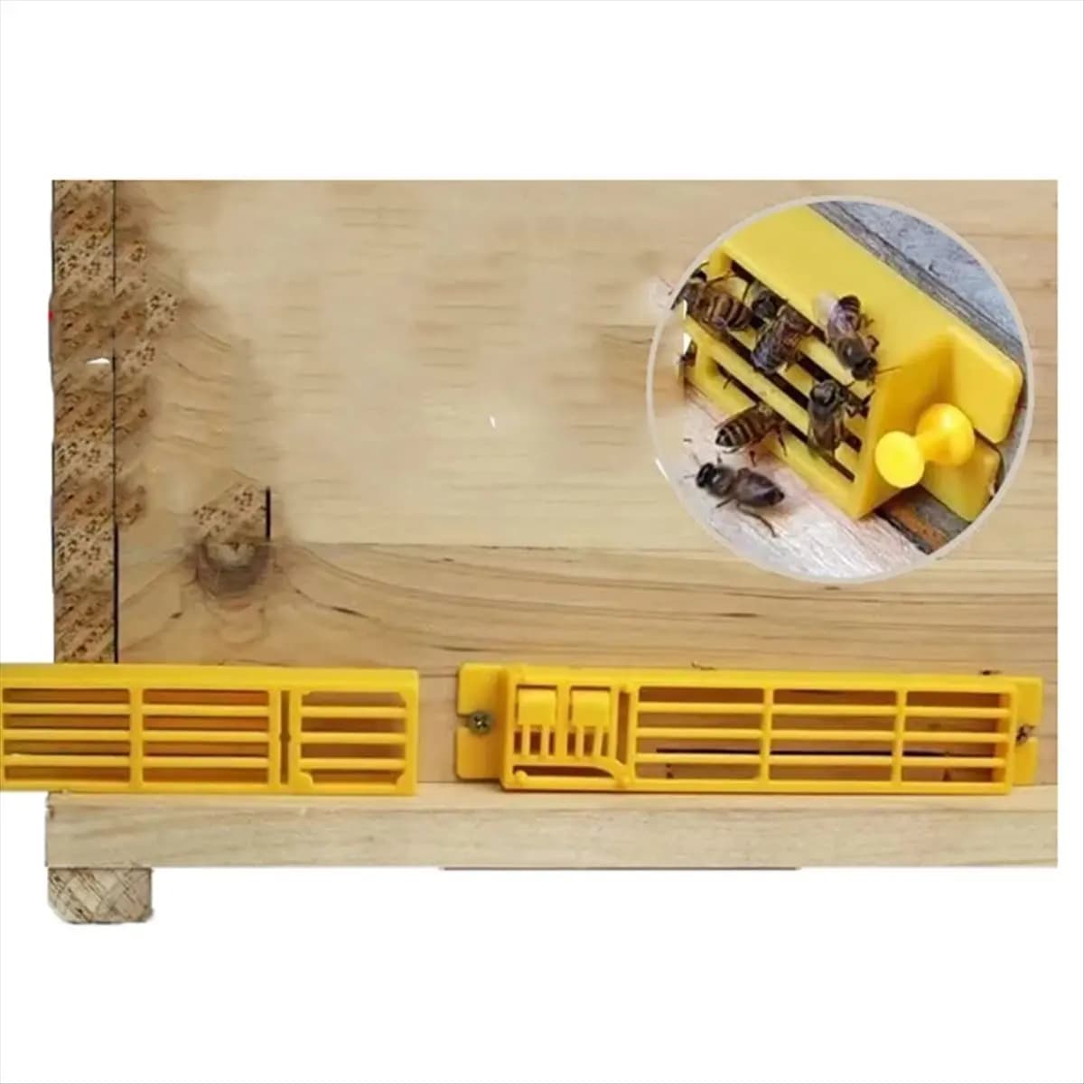 REST Design Small Bee Queen Entrance Gate Anti Flying Reducer Closer Porch Hive Also Use for Swarm Colony Release Drone Bee