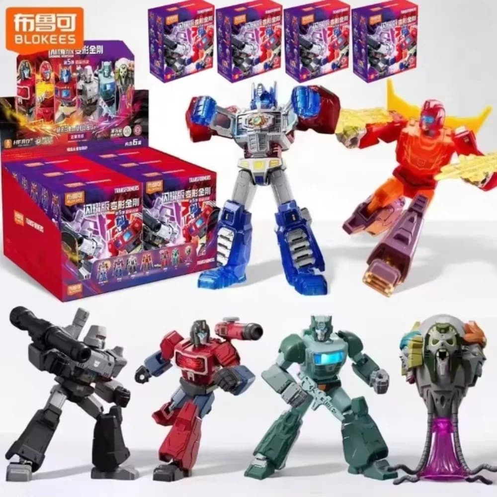Blokees Transformers Shining Version 05 - Eternal Rivalry Building Blocks Figures Poseable Model Kits Collect Toys Boy Gifts