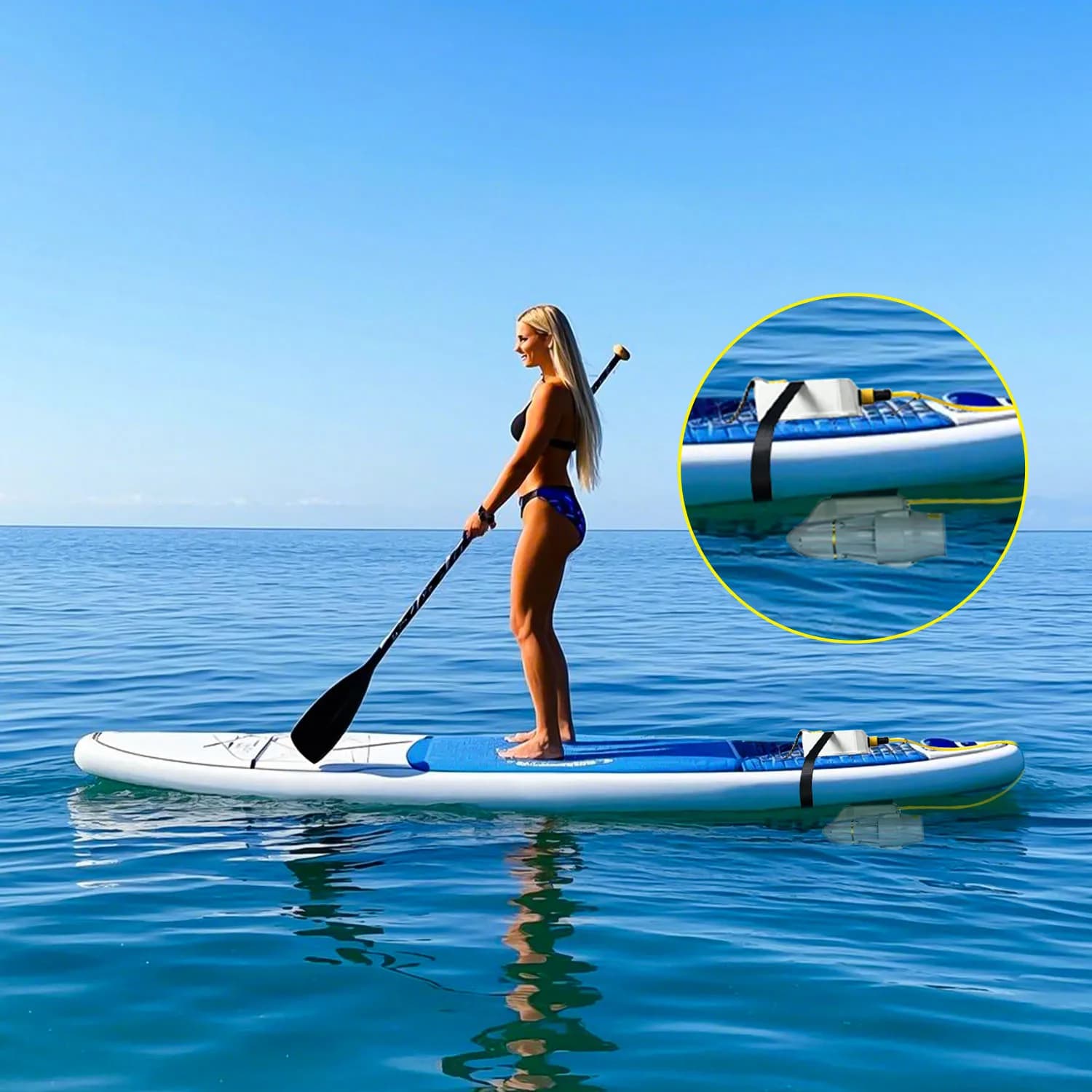 Propulsore subacqueo di ricambio rapido per batteria per paddle board e kayak, elica a pinna elettrica per barca da pesca