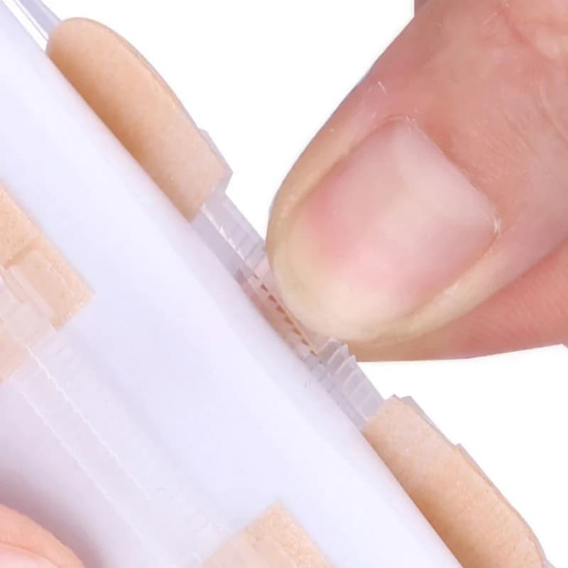 Toppe per la chiusura della ferita con cerniera elastica traspirante e senza cuciture per supporti per apparecchi ortodontici per la cura delle ferite - Bende per suture con cerniera senza cuciture