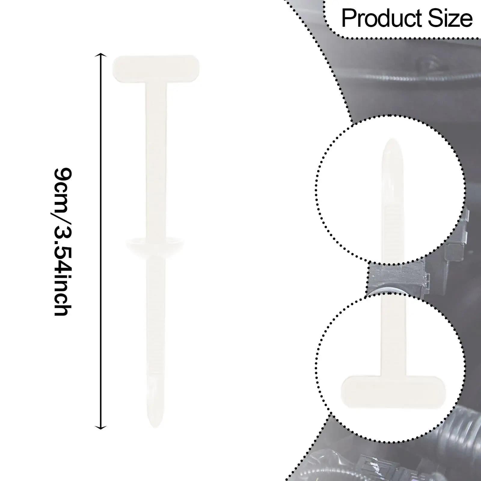 Automotive Nylon Cable Tie Self Locking Zip Ties Tool Set Universal Fastening Clips for Car Wire Bundling and Garage Storage