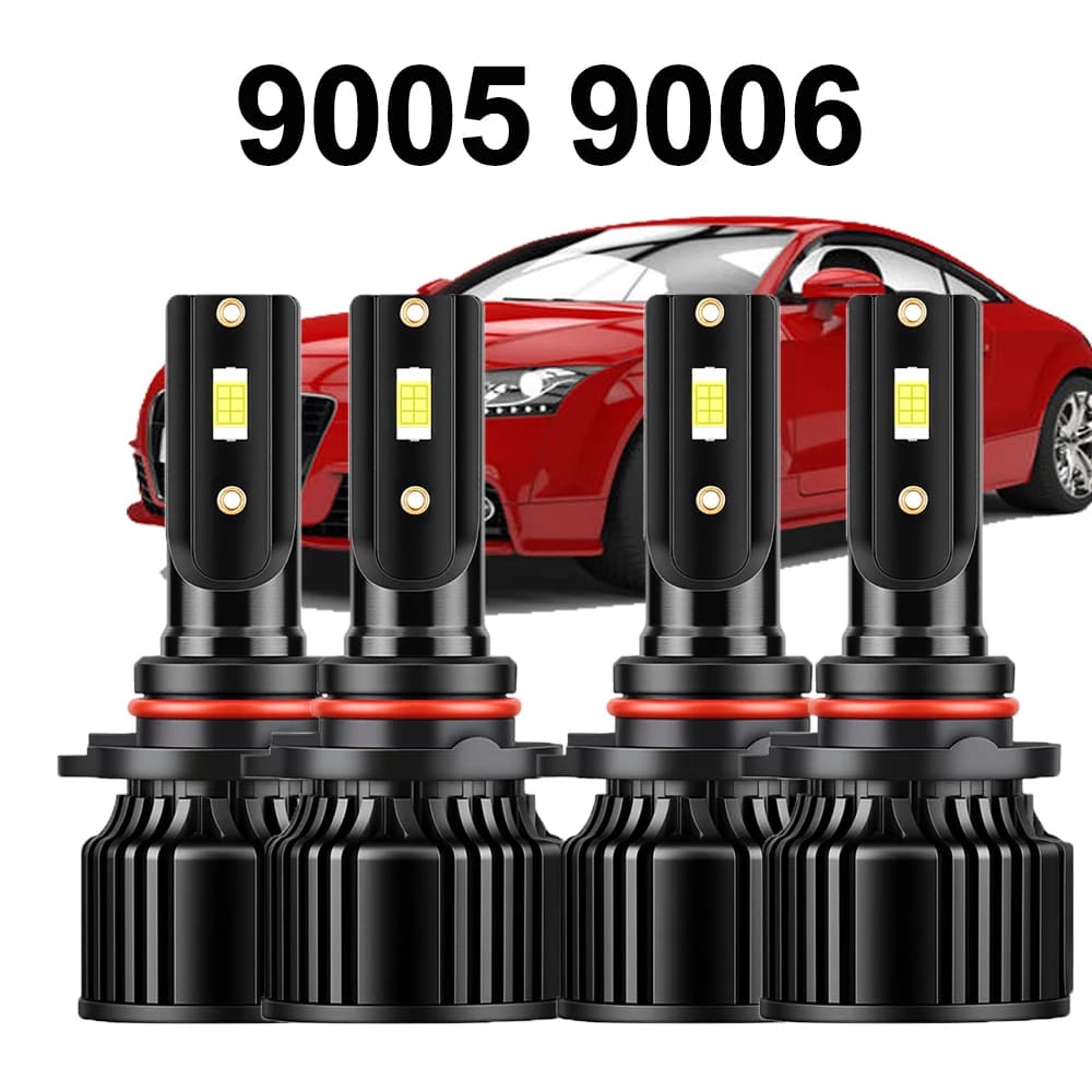 9005 HB3 9006 HB4 Lampadina automatica Canbus Faro principale CSP 3570 Chip 6000K Bianco Faro per auto Luce 30000LM 12V Lampadine
