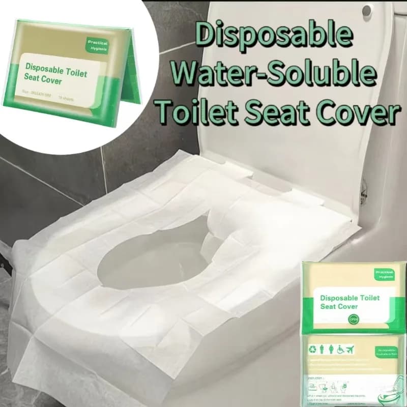 10-300 pezzi copriwater usa e getta portatile da viaggio campeggio hotel solubile impermeabile rimovibile tappetino di carta degradabile