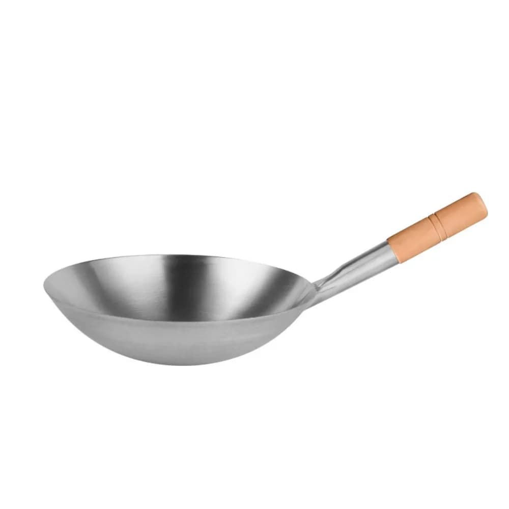 Traditional Stainless Steel Stir-fry Wok Chinese-style Thickened Frying Pan Anti-corrosive Water Ladle Canteen