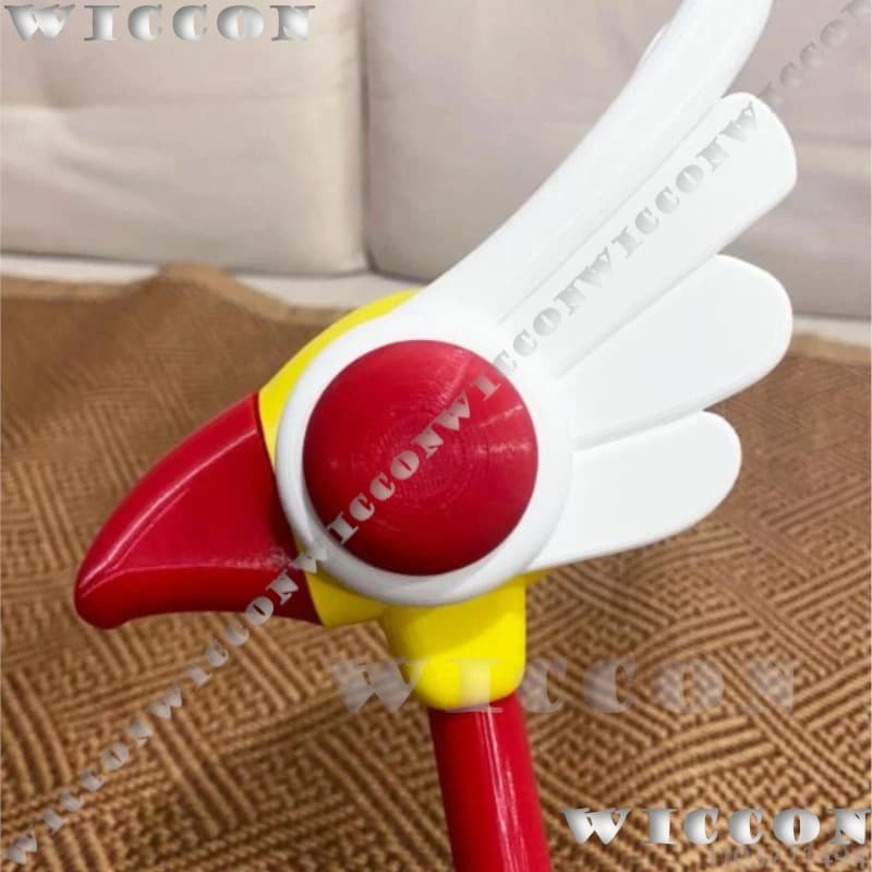 Bacchetta Magica di Sakura Cardcaptor a Forma di Uccello, Giocattolo per Cosplay, Accessorio Anime per Ragazze, Cosplay di Card Captor, per Comic Con e Festival