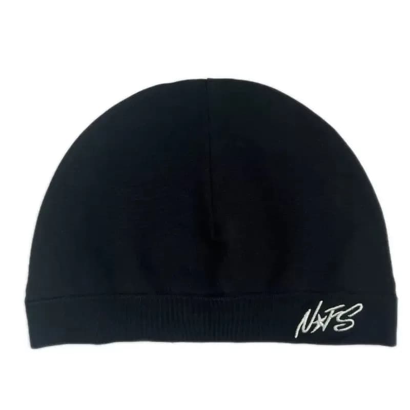 Berretto con teschio ricamato Berretto in maglia sottile Cappello leggero elasticizzato morbido e traspirante per uomo Donna Streetwear Sport all'aria aperta Escursionismo