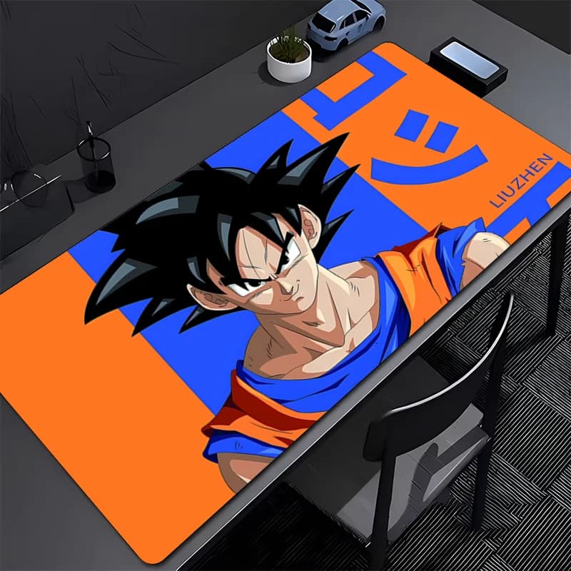 Tappetino per mouse da gioco Dragon Ball Anime Tappetino per mouse Office Gamer Computer Tappetino per mouse antiscivolo Stampa HD Tappetino per mouse grande per PC Anime