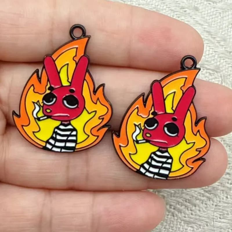 10 pcs Cartoon Game peripherals Charms Enamel Charms Pendants for Jewelry Making Necklaces Earrings Braceltes DIY Crafts Gifts