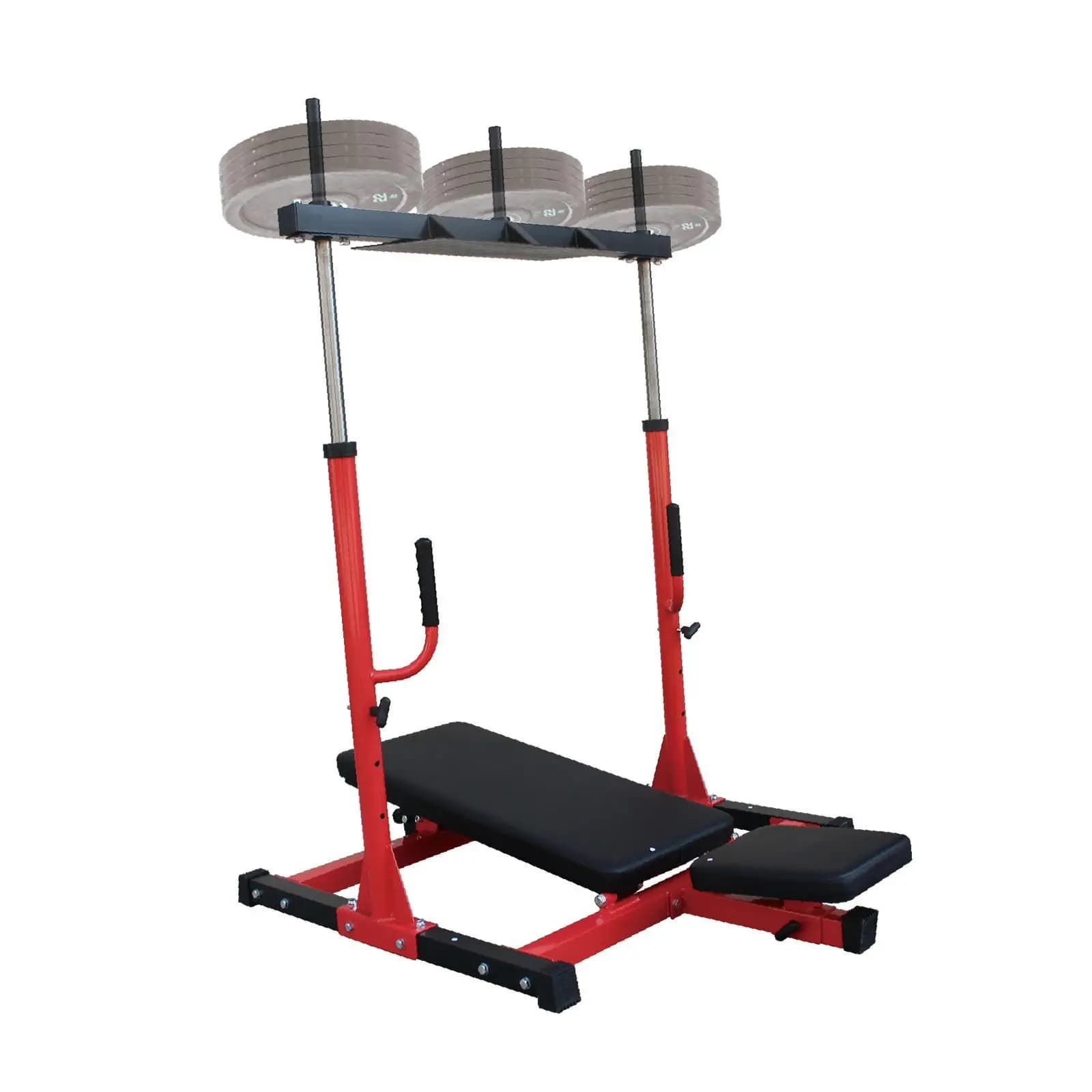 Gambe Exercise Equipment Compatible with Plates, Rack Weights with Adjustable Positions, Home Gymnastics Training Machine