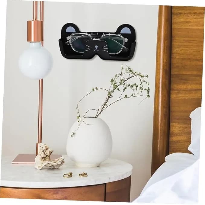 2 Pack Sunglass Organizer Wall, Cat-shaped Sunglasses Holder Organizer Wall, Glasses Organizer for Entryway Living Room Bedroom Bathroom