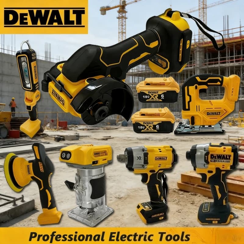 Avvitatore Elettrico Portatile Dewalt Senza Spazzole, Utensile Multifunzione a Batteria con Pistola Termica, Lucidatrice, Pompa d'Aria, Taglierina