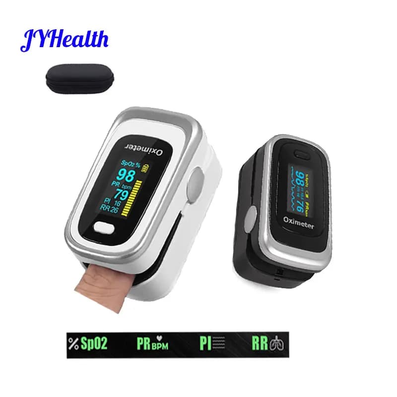 Finger Oled Pulse Oximeter SPO2 PR PI RR Medical Portable Blood Oxygen With Respiratory Rate Oximetro De Dedo pulsioximetro home