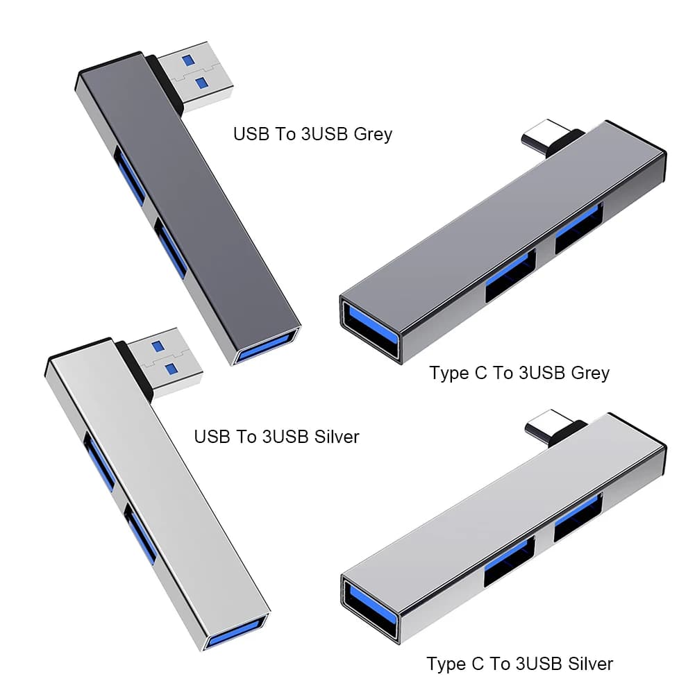 3 in 1 Expansion Dock Hub Speed 5.0Gbps USB 3.0/Type-C 3.0 To 3 USB USB Docking Station 3 Port for PC Laptop Notebook