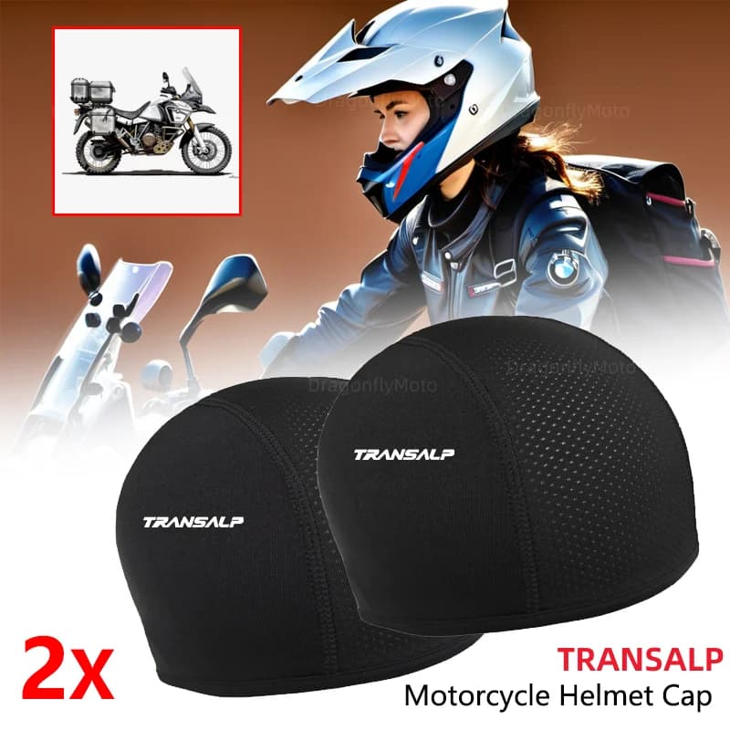 For Honda TRANSALP XL 600 650 700 V XL700V XL650V Motorcycle Balaclavas Helmet Inner Sweat Wicking Hat for Men Women Sports Hat