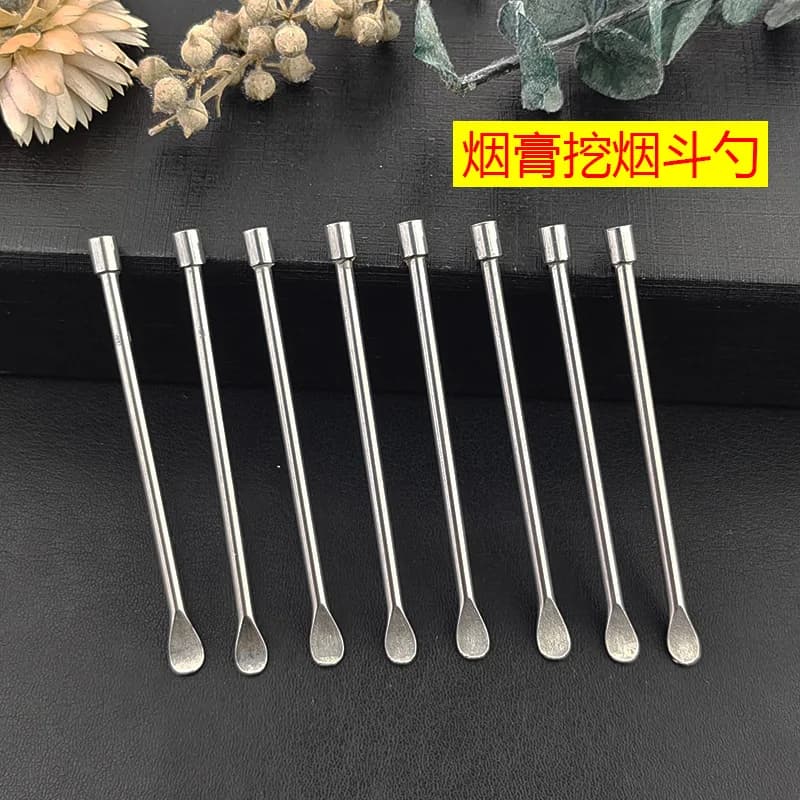 Metal spoon For clean up Smoking Pipe High Quality Portable Light-weight ear pick Tobacco Pipe spoon Men Smoking Tool