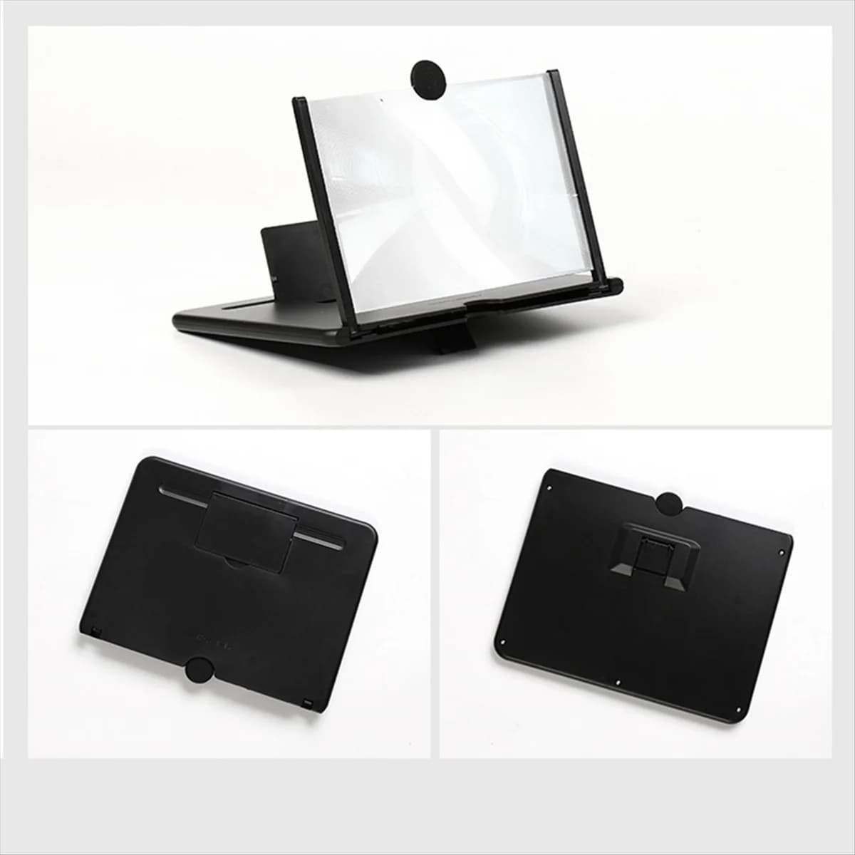 B51C Lente d'ingrandimento per schermo per telefono cellulare 3D HD da 18 pollici Amplificatore per supporto per videocamera per film Supporto per telefono da tavolo Supporto per videocamera per film 3D HD,A