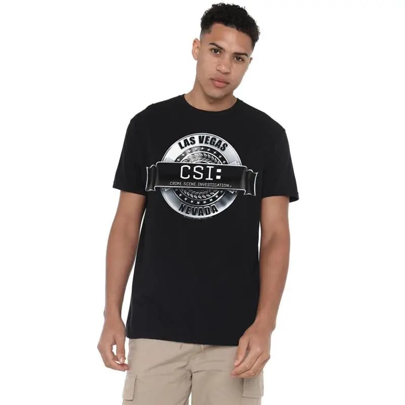 Maglietta con logo Csi Rendered S 2XL nera