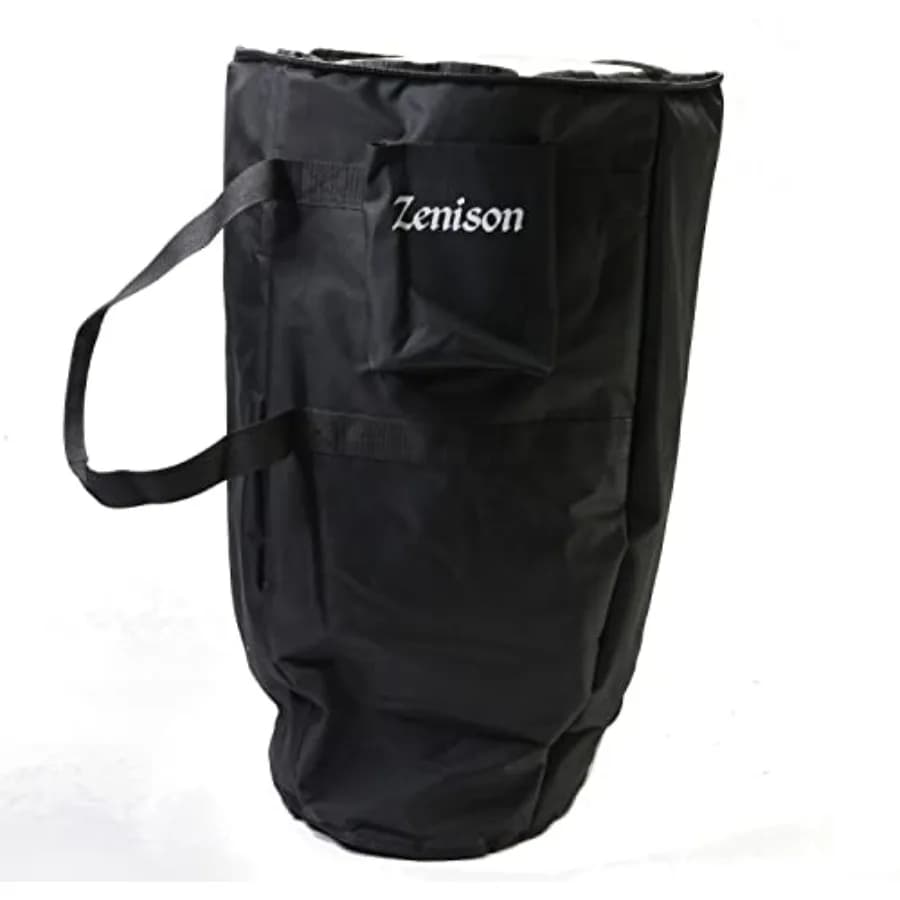 Borsa Imbottita Deluxe per Conga - Adatta per la Maggior Parte dei Tamburi da 12 Pollici, Nera in Peluche, Ideale per Viaggi e Protezione