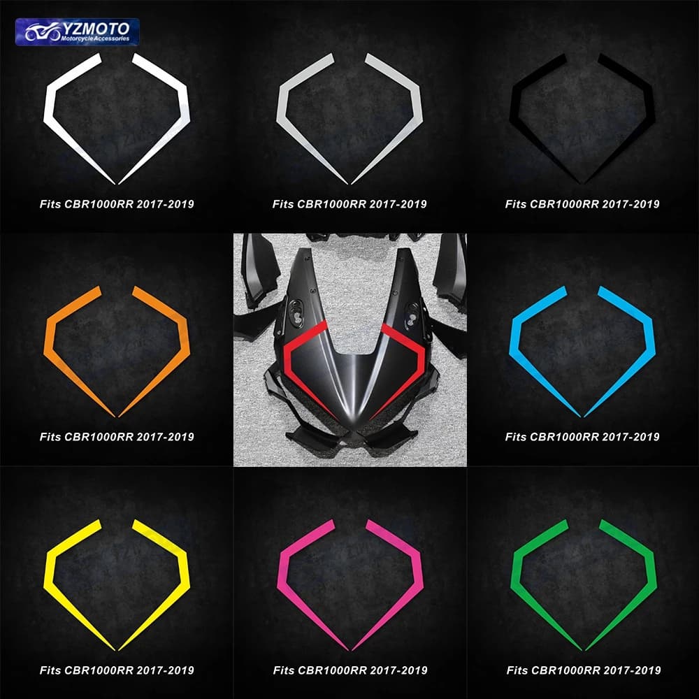 For Honda CBR1000RR 2017 2018 2019 Motorcycle Accessories Front Head Racing Fairing Sticker Reflective Waterproof Decal Stickers
