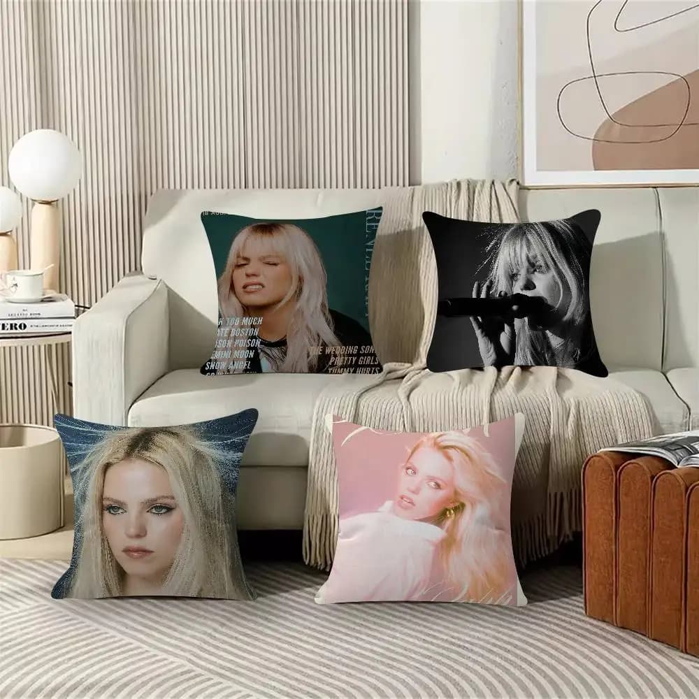 Federa per cuscino personalizzata con la cantante pop A-Actor Renee Rapp, decorazione per feste a tema selvaggio per la cameretta dei bambini, regalo di compleanno per bambini
