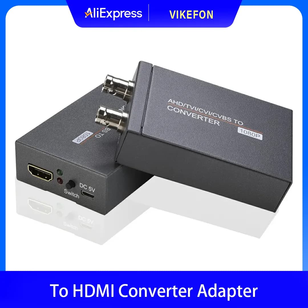 AHD/TVI/CVI/CVBS To HDMI Converter Adapter Full HD 4K Video Converter Adapter For Converting Belt Ring