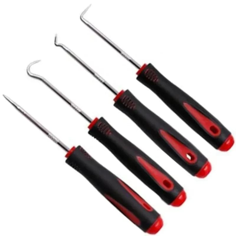Set di cacciaviti per paraolio per auto da 4 pezzi Kit di strumenti per rimozione estrattore per guarnizioni di tenuta O-ring per auto per la riparazione dell'auto