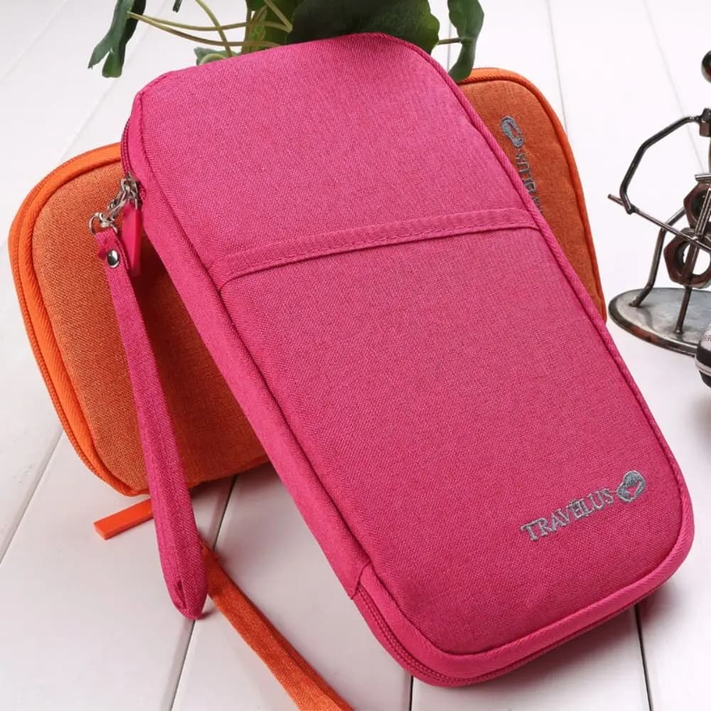 Nuova Borsa Porta Passaporto da Viaggio, Organizzatore Multifunzione per Carte RFID e Biglietti, Unisex, per Check-in Aereo Familiare