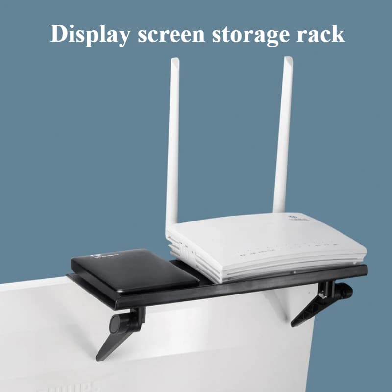 1PC Rack di stoccaggio Vassoio Stand Portante Durevole Schermo TV del computer Router wireless Set-top box Rack Organizzatore senza fori